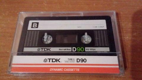 TDK D90 Kaseta vintage 1982 rok (magnetofonowa)