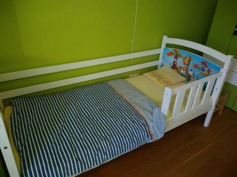 Łóżko łóżeczko dziecięce z materacem 80 x 180