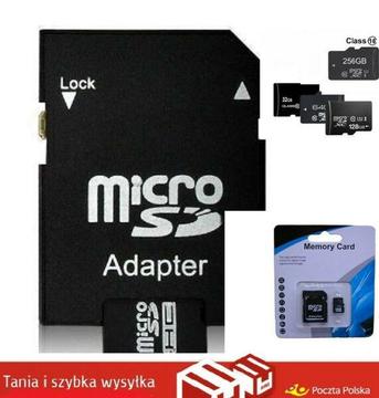 Karta micro SD SDHC 32GB,64GB,128GB,256GB CLASS 10+Adapter!NAJTANIEJ!