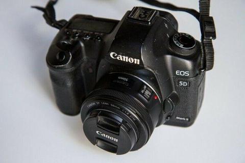 Aparat Canon 5D mk II + obiektyw 50/1.8 STM