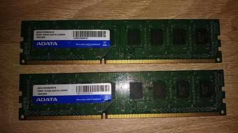 Pamięć RAM DDR3 4GB 1333MHz ( 2 X 2 GB ) ADATA