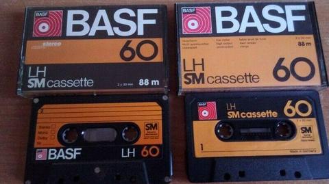 BASF LH 60 - kasety magneetofonowe vintage - używane SUPER STAN