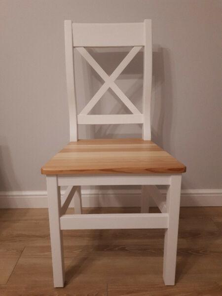 Piękny komplet 4 drewnianych krzeseł - Woodica