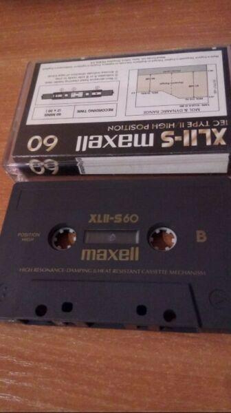 MAXELL XLII-S 60 kaseta magnetofonowa używana 1988 r Black Manetite