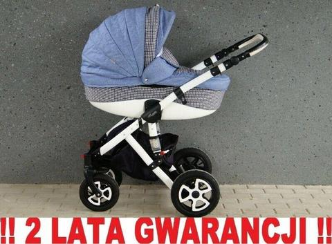 Wózek ADAMEX BARLETTA jasny jeansowy 2w1 ! ! WYSYŁKA !!