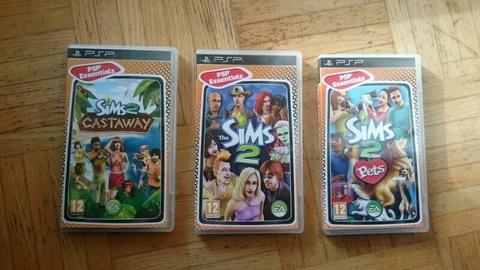 Gry PSP - Sims 2, Sims 2 Castaway, Sims 2 Pets