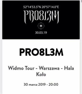 Pro8l3m - Widmo koncert bilety Warszawa Hala Koło 30.03