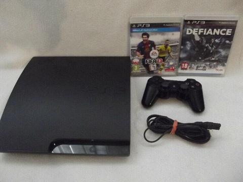 KONSOLA PS3 SLIM 160 GB+pad+2 gry