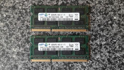 Pamięć DDR3 8GB Samsung CL9 SO-DIMM 1333MHz LAPTOP (4GBx2)