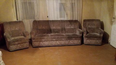 Sofa i dwa fotele, kanapa
