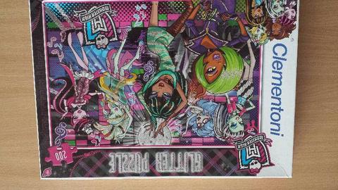 Puzzle Monster High, brokatowe, Clementoni, 200 elementów, od 8 lat