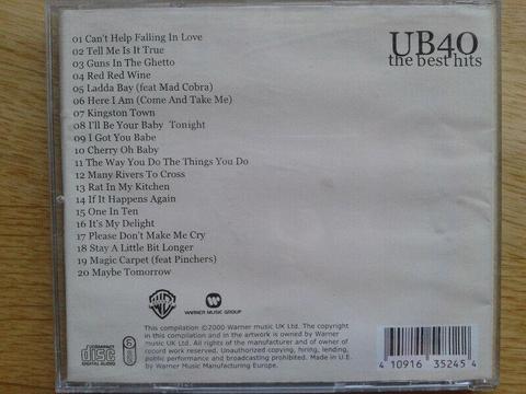 CD UB40 The Best Hits