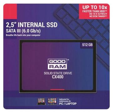 Dysk SSD 512GB CX400 GoodRam 550/490 MB/s SATA3
