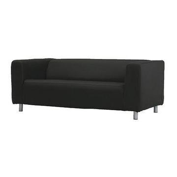 IKEA KLIPPAN Pokrycie sofy 2-osobowej, Granan czarny