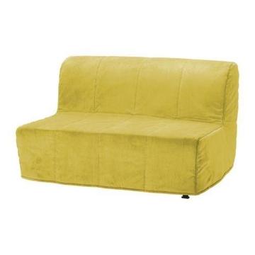 IKEA LYCKSELE Pokrycie pokrowiec sofy 2os. żółty