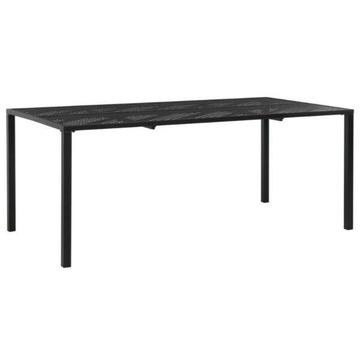 vidaXL Zestaw mebli ogrodowych, 7 części, siatka stalowa, czarny(44271)