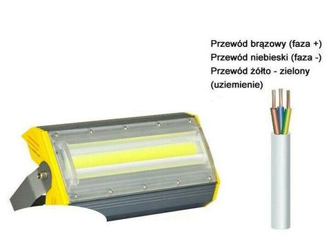 HALOGEN LAMPA LED LINIOWY 30W 300W 3000 LM NASWIETLACZ NOWY! GW 36msc