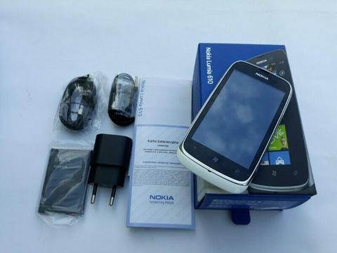 Nowa Nokia Lumia 610 b/locka kpl gw biały gw 6m