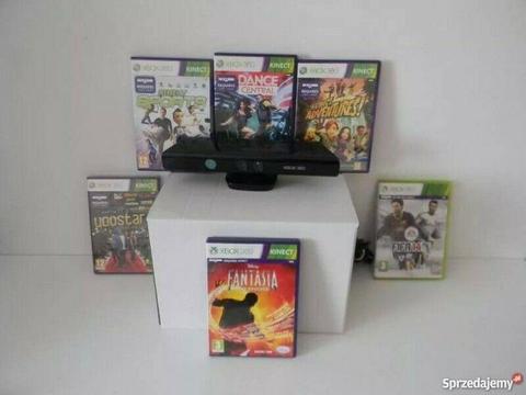 Sensor Kontroler Kinect Xbox 360 + 6 Gier + 2 Lata Gwarancji
