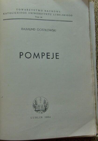 Pompeje - Rajmund Gostkowski