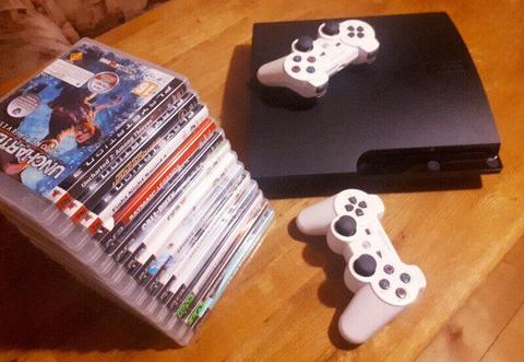 Konsola PlayStation 3 320GB + 2 pady i 13 gier