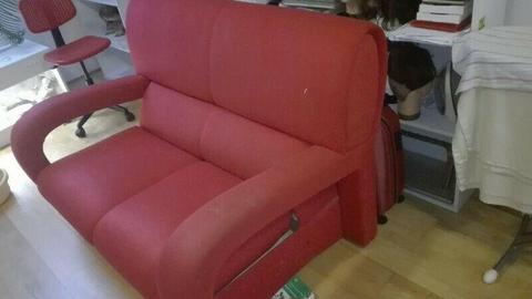 Kanapa Sofa czerwona bardzo wygodna używana + schowek W-wa Białołęka